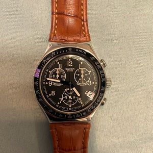 Swatch Irony chronograph watch in excellent condition!  worn a few times